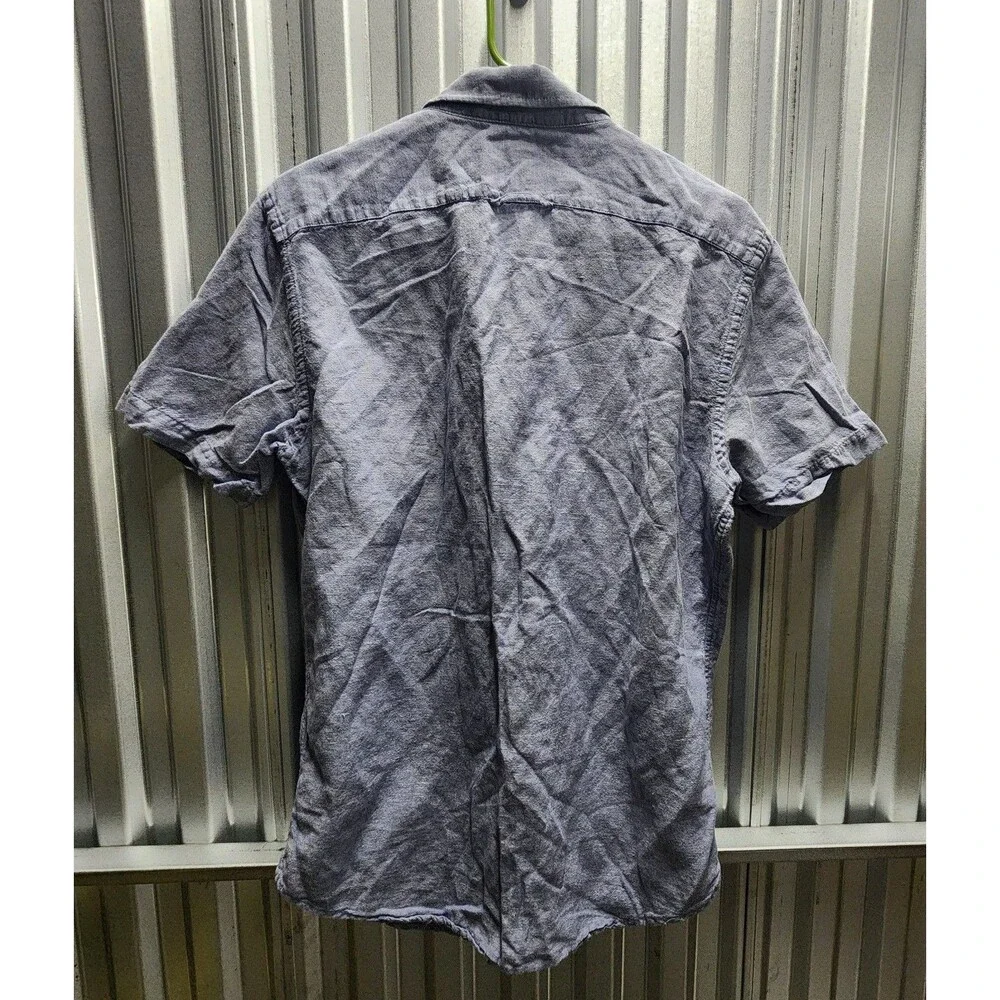 Banana Republic Linen Slim Fit Button Up Short Sleeve Men's Shirt Size M